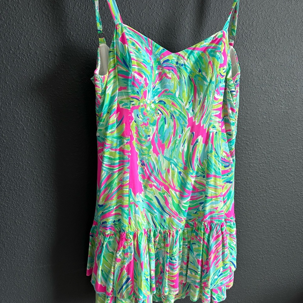 Lilly Pulitzer Vibrant Tropical Print Dress
